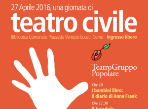 Una giornata di teatro civile 2016 @ Biblioteca Comunale di Como | Moltrasio | Lombardia | Italia